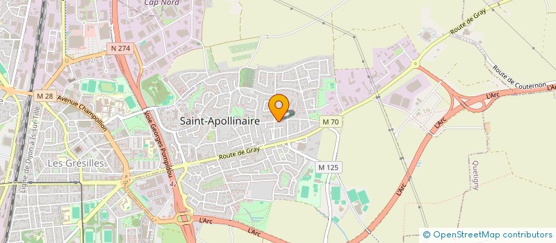 localisation de l'entreprise SAINT-APO GENTLEMEN RUGBY  SAINT-APOLLINAIRE