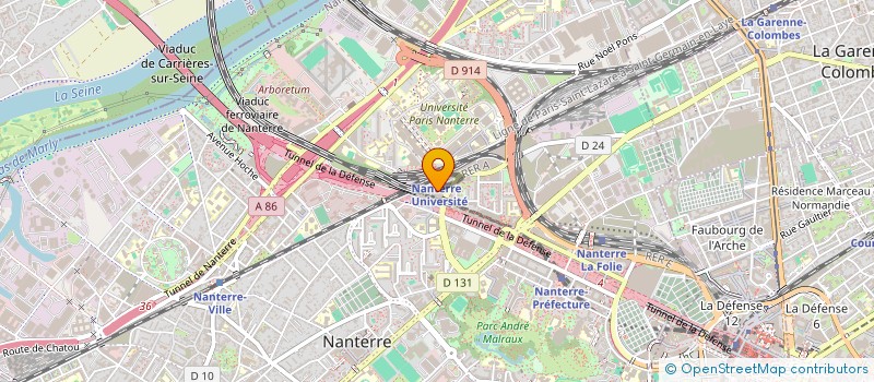 localisation de l'entreprise SAINT AUBERT  NANTERRE