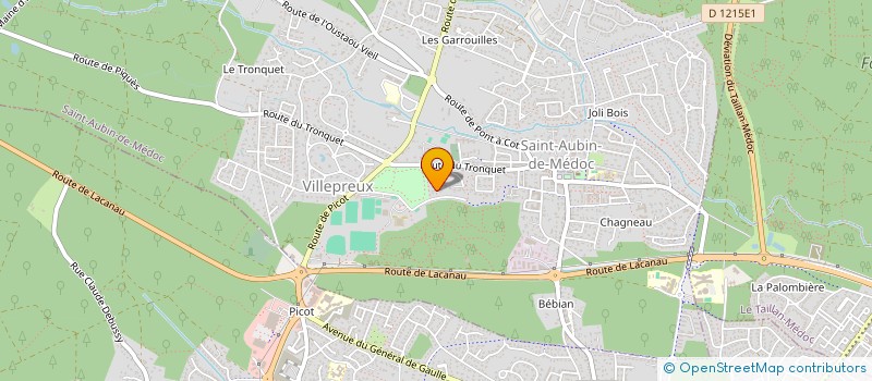 localisation de l'entreprise SAINT AUBIN  SAINT-AUBIN-DE-MEDOC