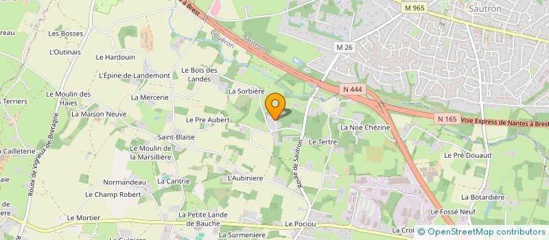 localisation de l'entreprise SAINT AUBIN à COUERON
