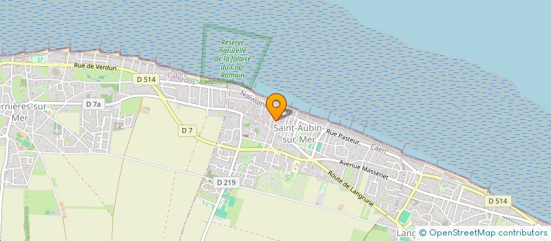 localisation de l'entreprise SAINT AUBIN LUMIERE DE NACRE  SAINT-AUBIN-SUR-MER