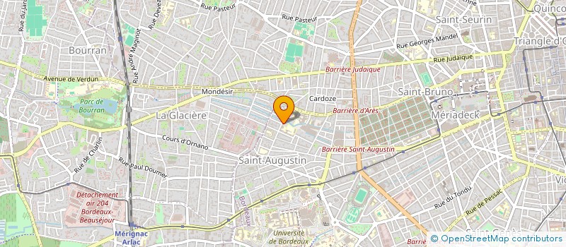 localisation de l'entreprise SAINT AUGUSTIN REEDUCATION à BORDEAUX
