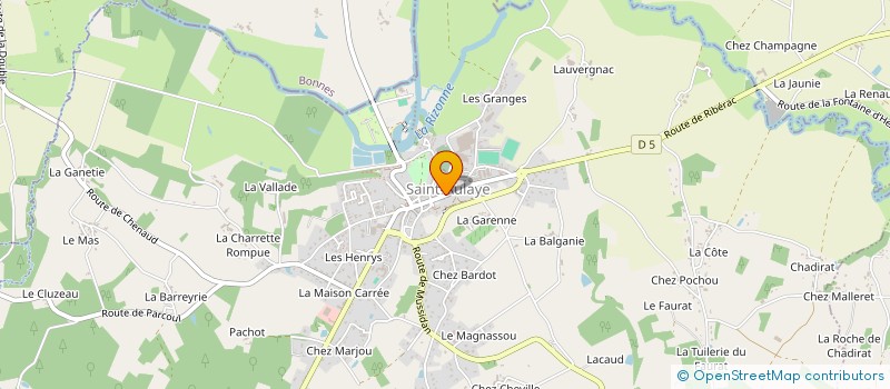 localisation de l'entreprise SAINT-AULAYE JUDO CLUB  SAINT AULAYE-PUYMANGOU