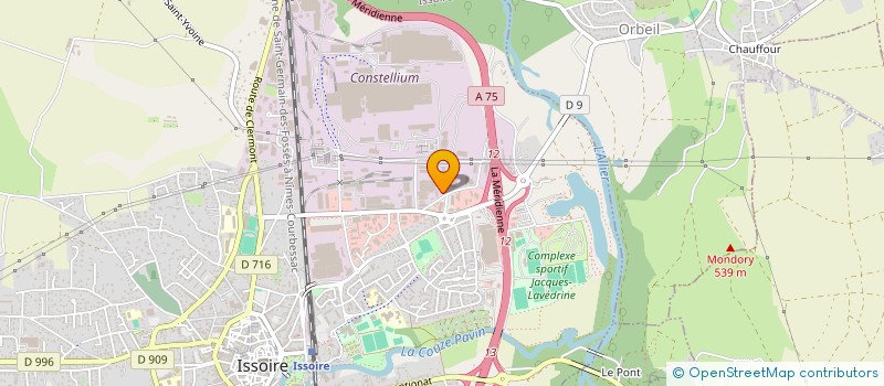 localisation de l'entreprise SAINT AUSTREMOINE URBANISME à ISSOIRE