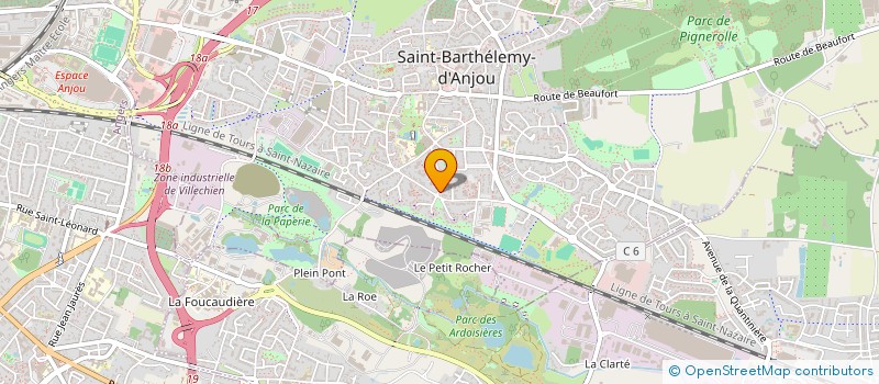 localisation de l'entreprise SAINT BARTH EVENEMENTS  SAINT-BARTHELEMY-D'ANJOU