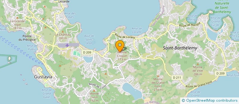 localisation de l'entreprise SAINT BARTH RECYCLAGE MATERIAUX à SAINT BARTHELEMY