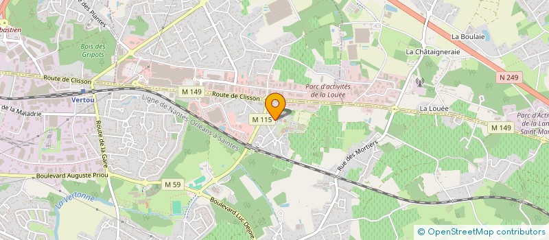 localisation de l'entreprise SAINT BENOIT LABRE  VERTOU