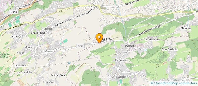 localisation de l'entreprise SAINT BERNARD  PUBLIER