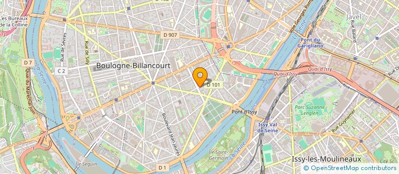 localisation de l'entreprise SAINT BERNARD DOME  BOULOGNE-BILLANCOURT