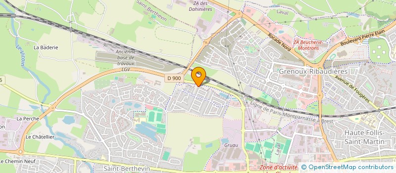 localisation de l'entreprise SAINT BERTHEVIN ATHLETISME 53  SAINT-BERTHEVIN