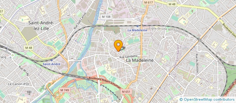 localisation de l'entreprise SAINT BERTHUIN à LA MADELEINE