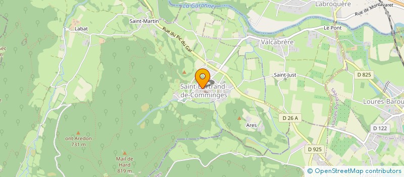 localisation de l'entreprise SAINT-BERTRAND EST UNE FETE  SAINT-BERTRAND-DE-COMMINGES