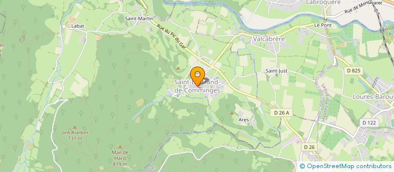 localisation de l'entreprise SAINT-BERTRAND VALCABRERE ARCHEOLOGIE  SAINT-BERTRAND-DE-COMMINGES