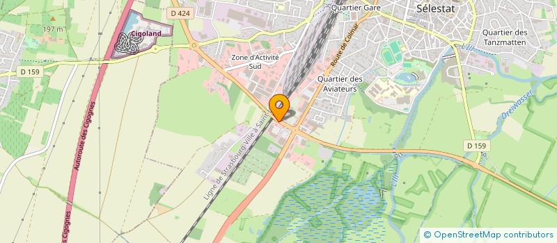 localisation de l'entreprise SAINT-BIO'Z  SELESTAT