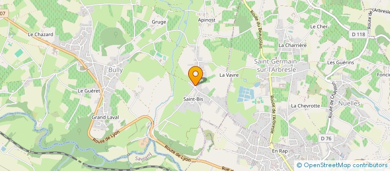 localisation de l'entreprise SAINT BIS COLONNA  BULLY