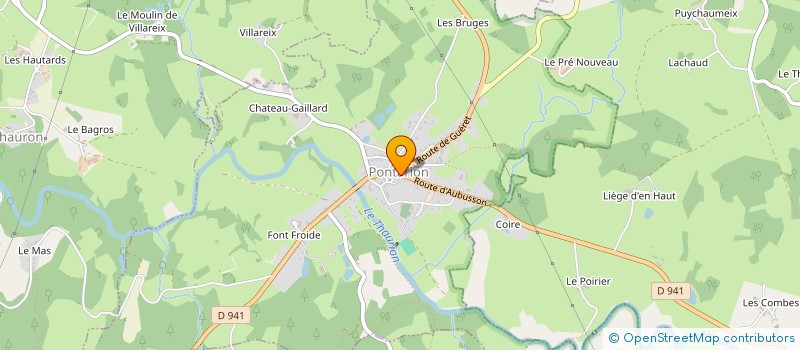 localisation de l'entreprise SAINT BLAISE  PONTARION
