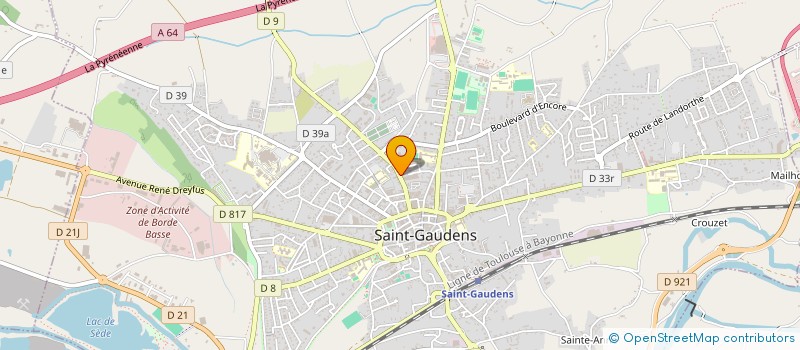 localisation de l'entreprise SAINT BLANCAT  SAINT-GAUDENS