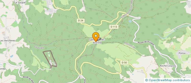 localisation de l'entreprise SAINT BONNET  COURZIEU