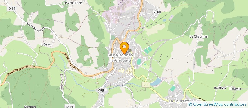 localisation de l'entreprise SAINT BONNET CARRELAGE  SAINT-BONNET-LE-CHATEAU