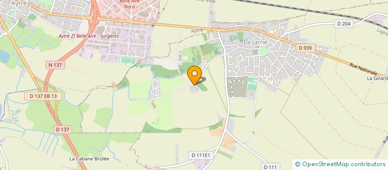 localisation de l'entreprise SAINT-BRANQUERS  LA JARNE