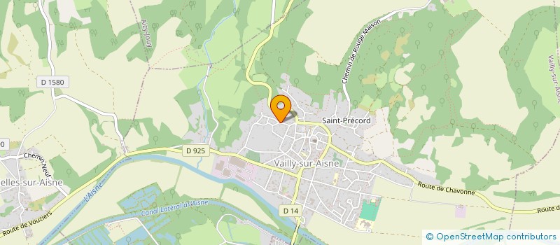 localisation de l'entreprise SAINT BRICE  VAILLY-SUR-AISNE