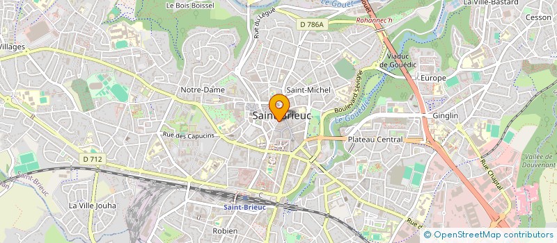 localisation de l'entreprise SAINT-BRIEUC HOTEL à SAINT-BRIEUC