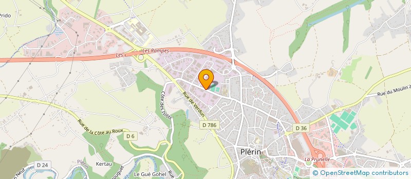 localisation de l'entreprise SAINT BRIEUC MARINE  PLERIN