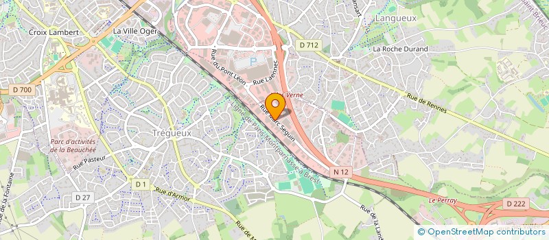 localisation de l'entreprise SAINT BRIEUC RANDONNEE  TREGUEUX