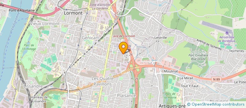 localisation de l'entreprise SAINT CAPRAIS à LORMONT