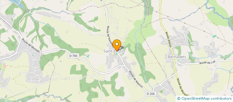 localisation de l'entreprise SAINT CASTIN FOOT BALL CLUB  SAINT-CASTIN