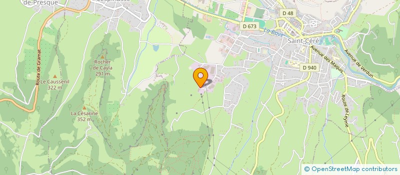 localisation de l'entreprise SAINT-CERE PADEL  SAINT-CERE