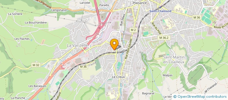 localisation de l'entreprise SAINT CHAMOND ESPOIR à SAINT-CHAMOND