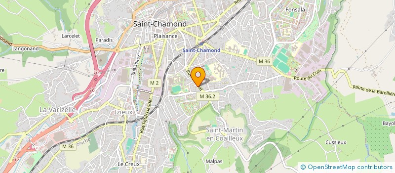 localisation de l'entreprise SAINT-CHAMOND GYM à SAINT-CHAMOND