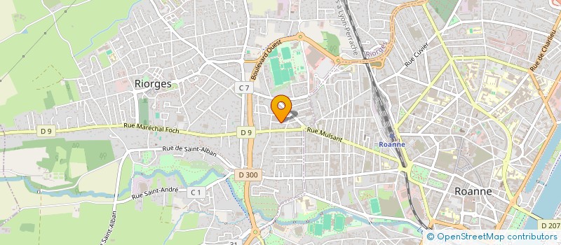 localisation de l'entreprise SAINT-CHARLES & CO à ROANNE
