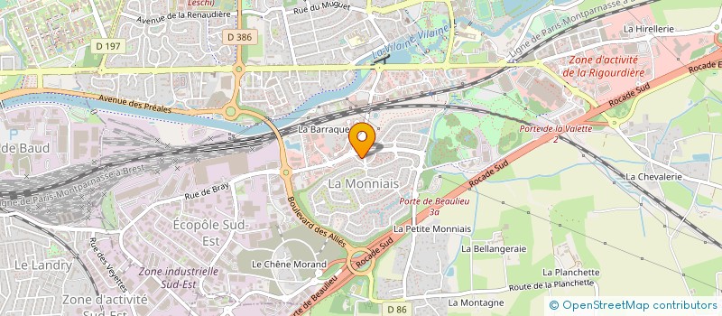 localisation de l'entreprise SAINT CHEREAU ASSURANCES & PATRIMOINE  CHANTEPIE