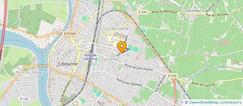 localisation de l'entreprise SAINT-CHRISTOPHE à LIBOURNE