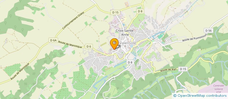 localisation de l'entreprise SAINT CHRISTOPHE à VALENSOLE