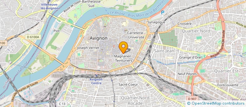 localisation de l'entreprise SAINT CHRISTOPHE  AVIGNON