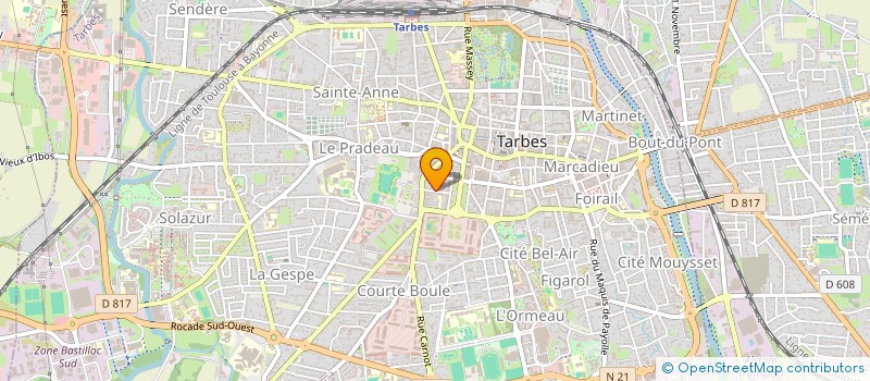 localisation de l'entreprise SAINT CHRISTOPHE  TARBES