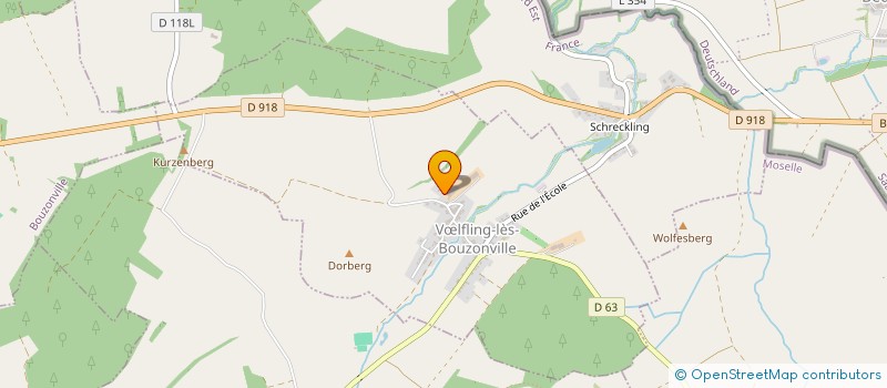 localisation de l'entreprise SAINT CHRISTOPHE ENERGIE à VŒLFLING-LES-BOUZONVILLE