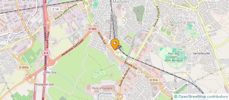 localisation de l'entreprise SAINT CHRISTOPHE ET SAINT FRANCOIS  PERPIGNAN