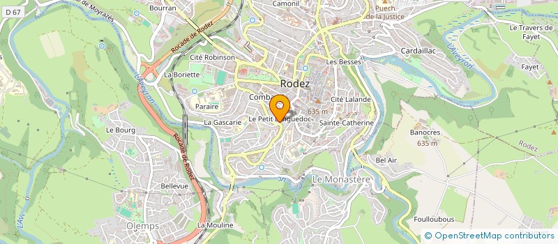 localisation de l'entreprise SAINT CHRISTOPHE RURAL CLUB  RODEZ