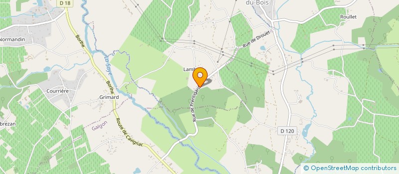 localisation de l'entreprise SAINT CIERIENNE DE CONSTRUCTION S2C  SAINT-CIERS-D'ABZAC