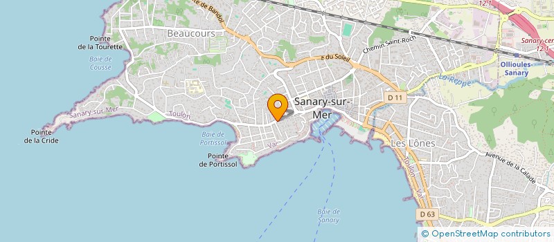 localisation de l'entreprise SAINT CLAIR à SANARY-SUR-MER