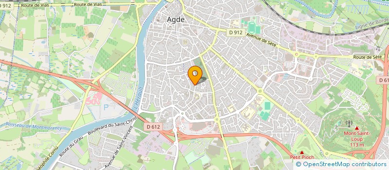 localisation de l'entreprise SAINT CLAIR  AGDE