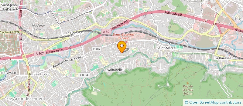 localisation de l'entreprise SAINT CLAIR à MARSEILLE
