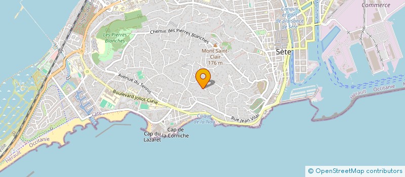 localisation de l'entreprise SAINT-CLAIR  SETE