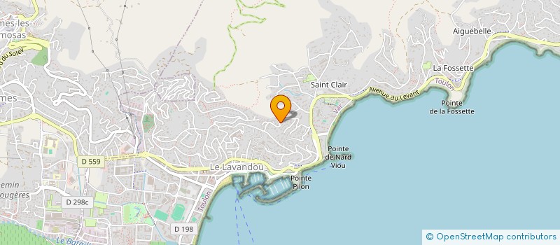 localisation de l'entreprise SAINT CLAIR à LE LAVANDOU