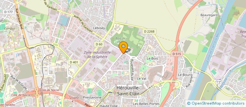 localisation de l'entreprise SAINT CLAIR AMBULANCES  HEROUVILLE-SAINT-CLAIR
