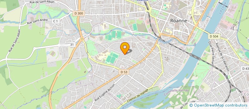 localisation de l'entreprise SAINT CLAIR AUTO à ROANNE